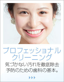 プロフェッショナルクリーニング 気づかない汚れを徹底除去 予防のための歯科の基本。